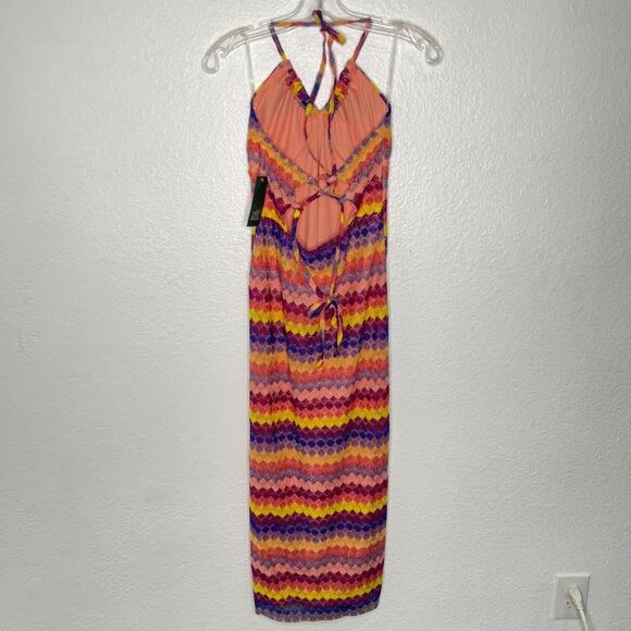Wild Fable Target Womens Dress Size M Multicolored Long Summer Pull On Maxi - Picture 2 of 14